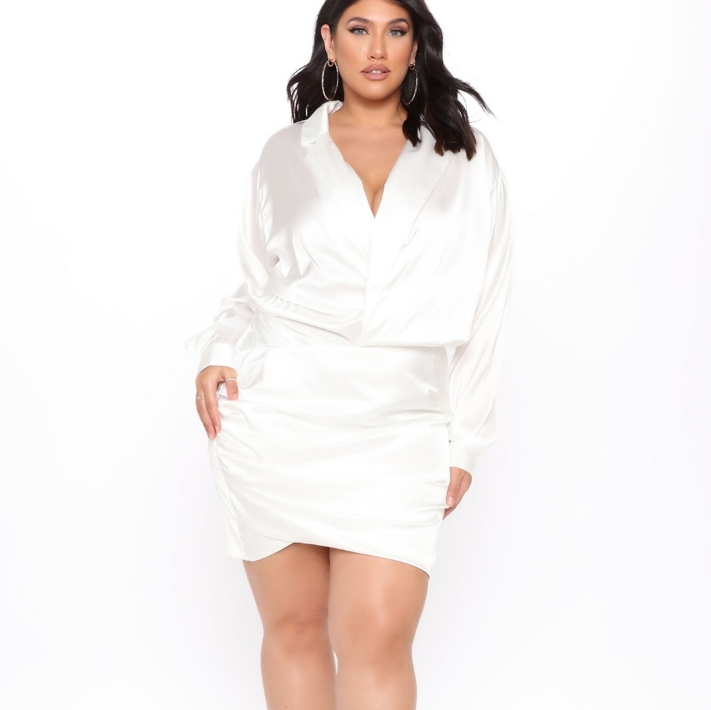 Satin midi dress 2x